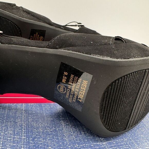 Pop Westerly Platform Block‎ Heel Maryjane New Size 9.5 Black Y2K Strappy - Picture 7 of 11